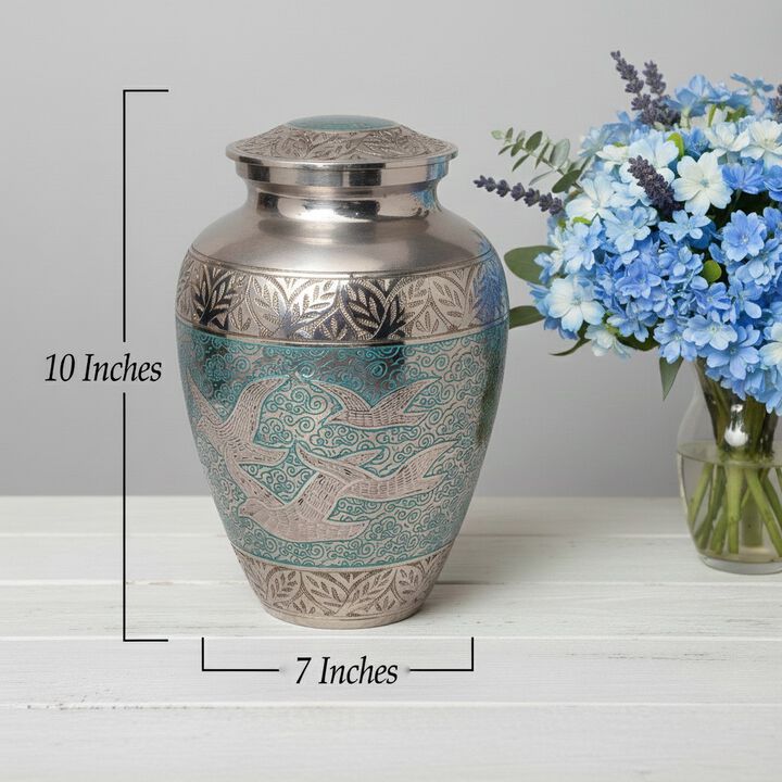 Memorial URN with bird design