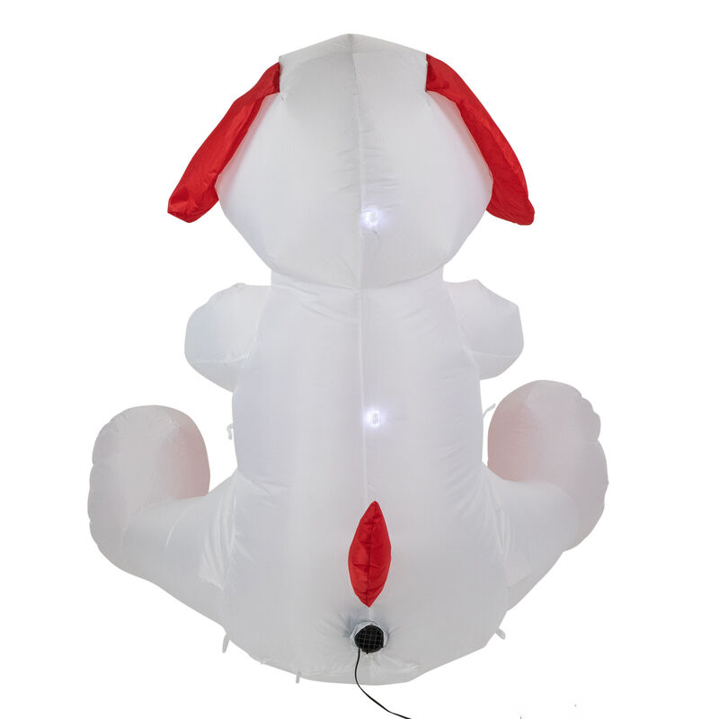4' Inflatable Lighted Valentine's Day Doggie Outdoor Decoration
