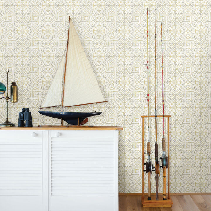 Sonoma Yellow Beach Tile Wallpaper
