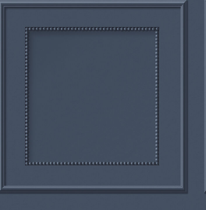 Cezanne Dark Blue Beaded Panel Wallpaper