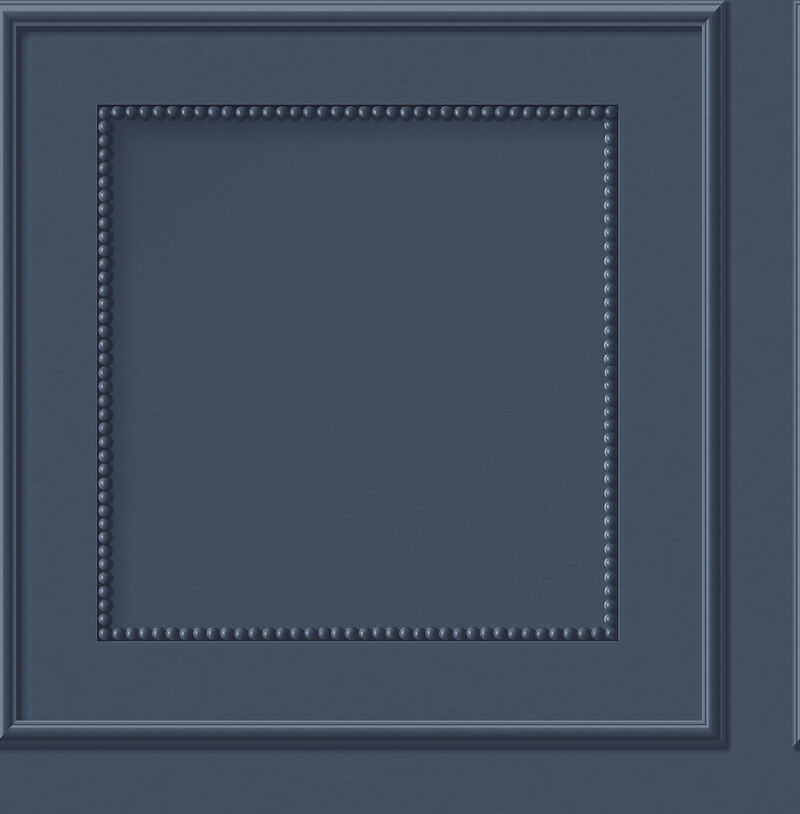 Cezanne Dark Blue Beaded Panel Wallpaper image number 0