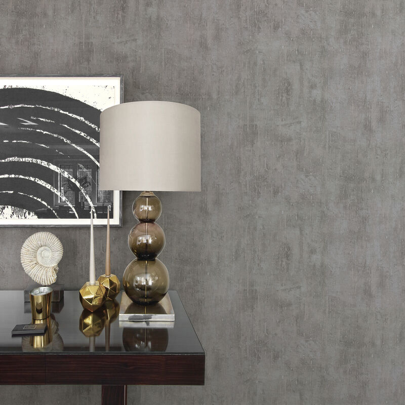 Ara Pewter Distressed Texture Wallpaper image number 1