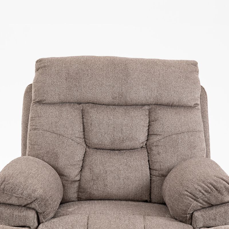 Electric Lift Recliner Chair with Heating and Massage, Power Lift Sofa Chair with 2 Cup Holders, Storage Pocket, 2 remote controls image number 4