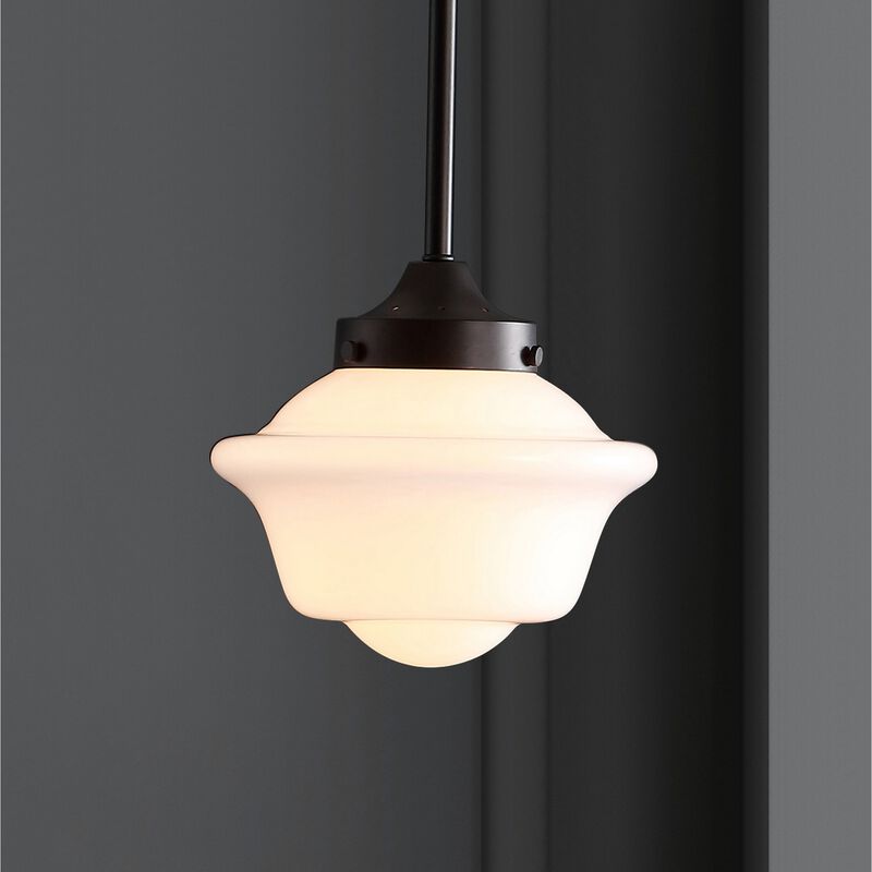 Kurtz Adjustable Drop Metal/Glass LED Pendant