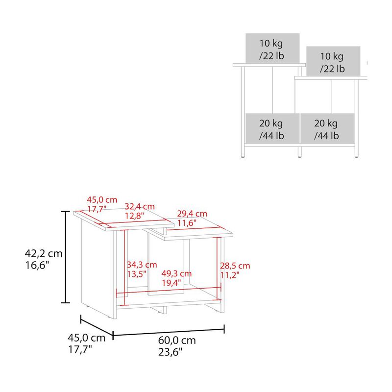 Hesston Coffee Table, White