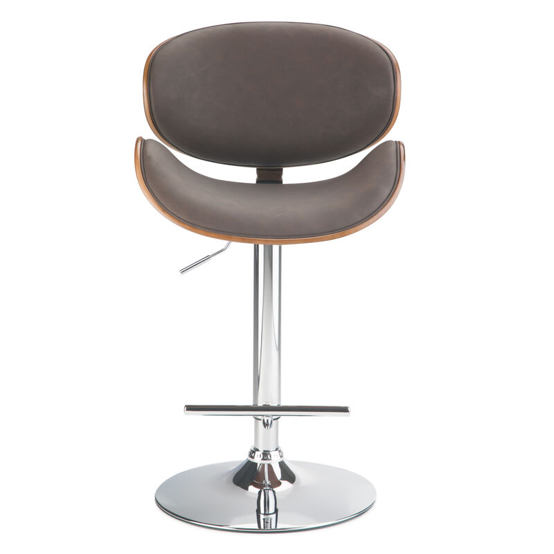 Marana Bentwood Adjustable Swivel Bar Stool