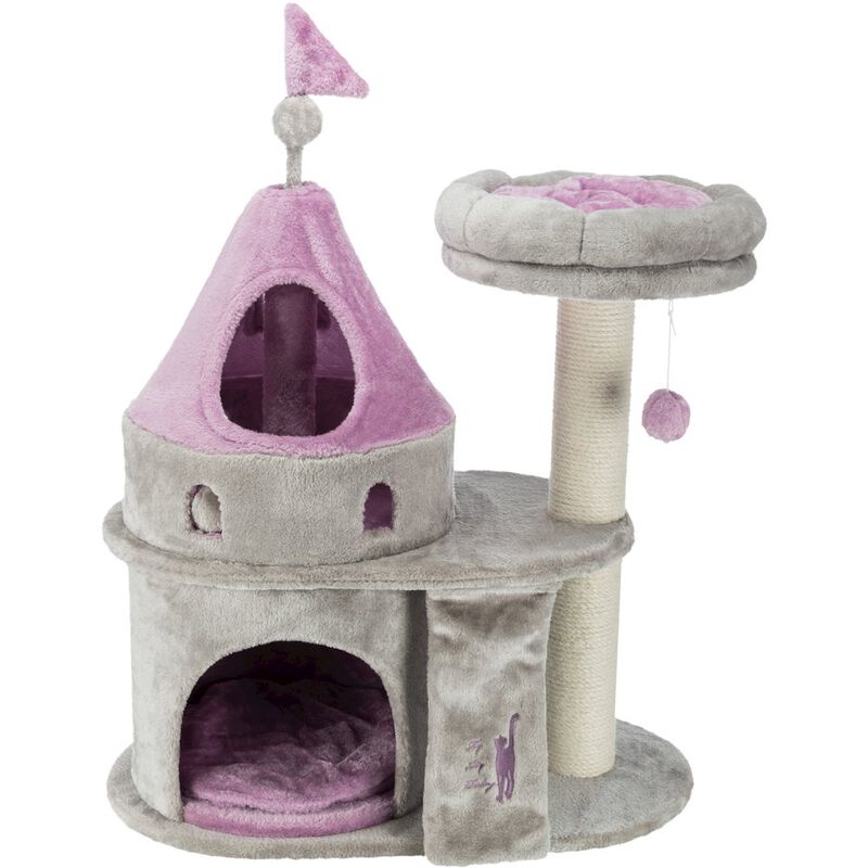 TRIXIE My Kitty Castle Plush Cat Tree, Sisal Scratching Posts, Rustling Fabric image number 0