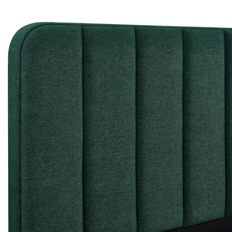 Parker Green Performance Velvet King Bed image number 6