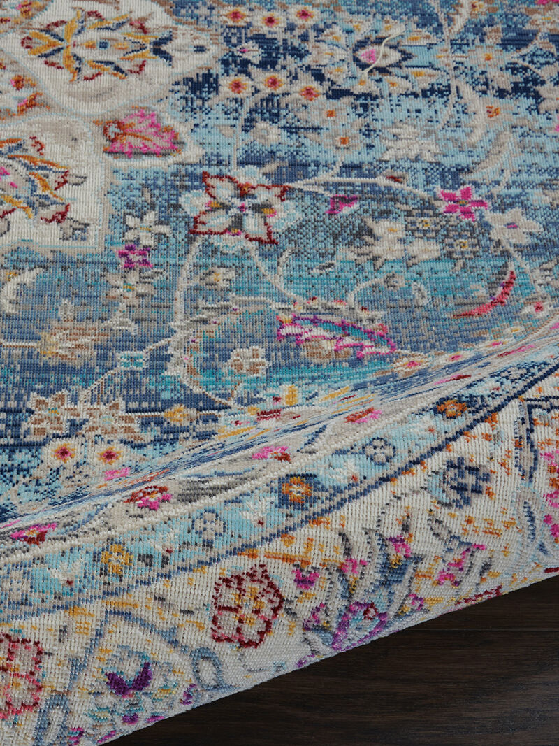 Vintage Kashan VKA01 Blue 6' x Round Rug