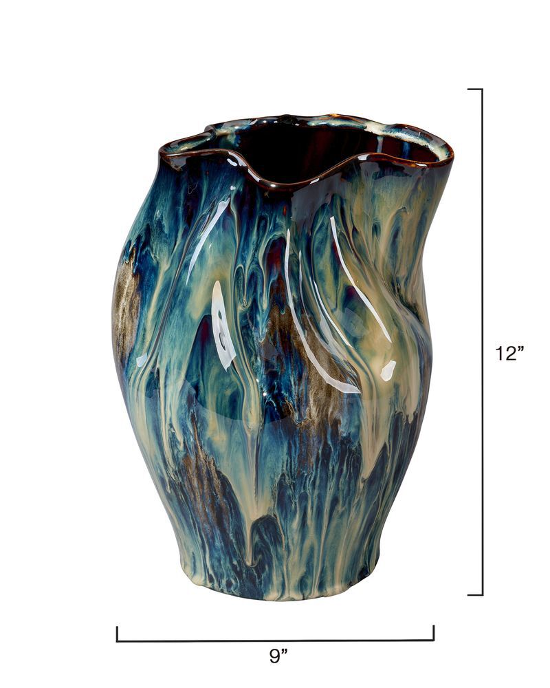 Medium Whirl Ceramic Vase