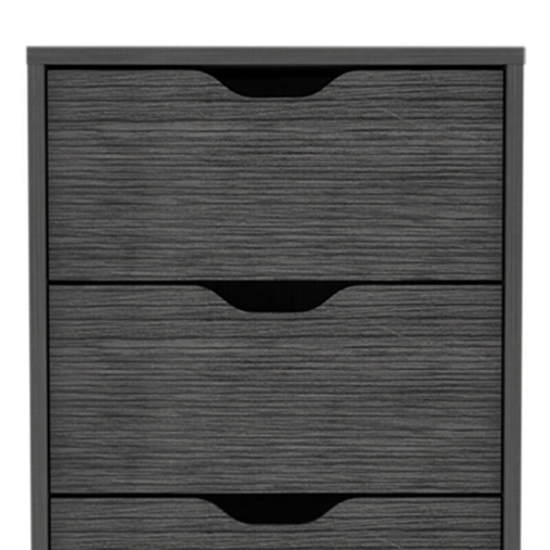 HomeRoots 18" Gray Five Drawer Standard Chest image number 3
