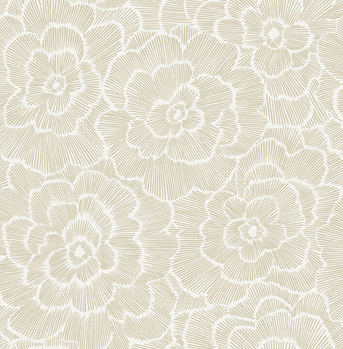 Periwinkle Stone Textured Floral Wallpaper