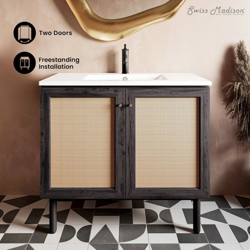 Classe 36" Freestanding Bathroom Vanity with Sink Top image number 1