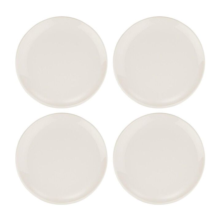 Gourmet dia.7.5" Round Warm White Vitrified Plate (Set of 4)