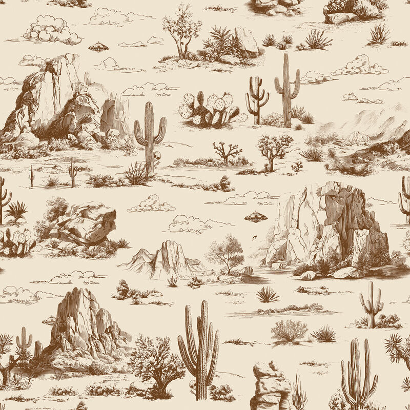 Area 51 Novelty Toile Peel and Stick Wallpaper image number 0