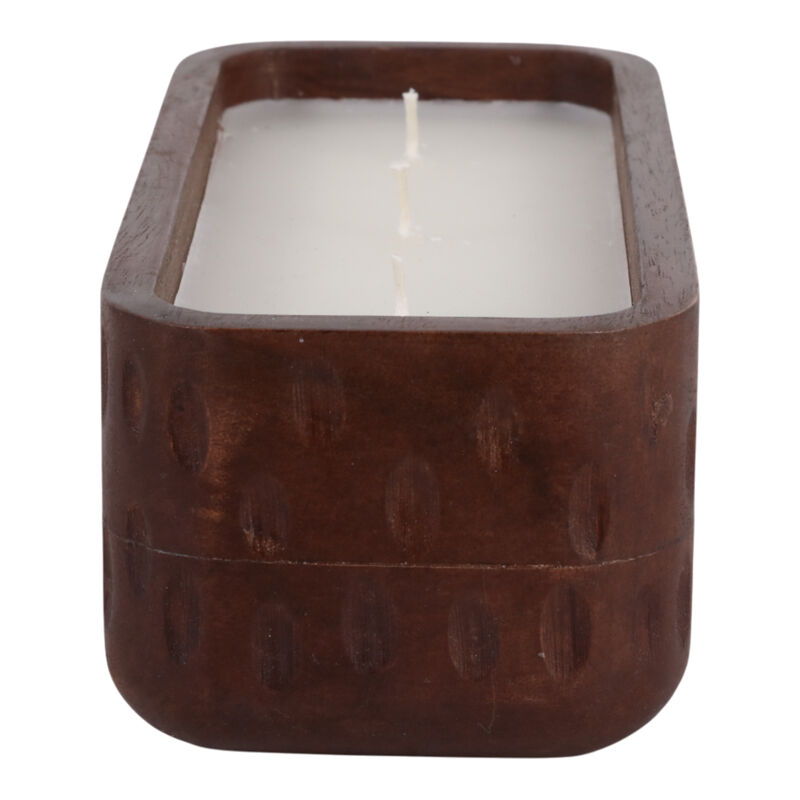 Vanilla Hammered Wood Candle image number 2