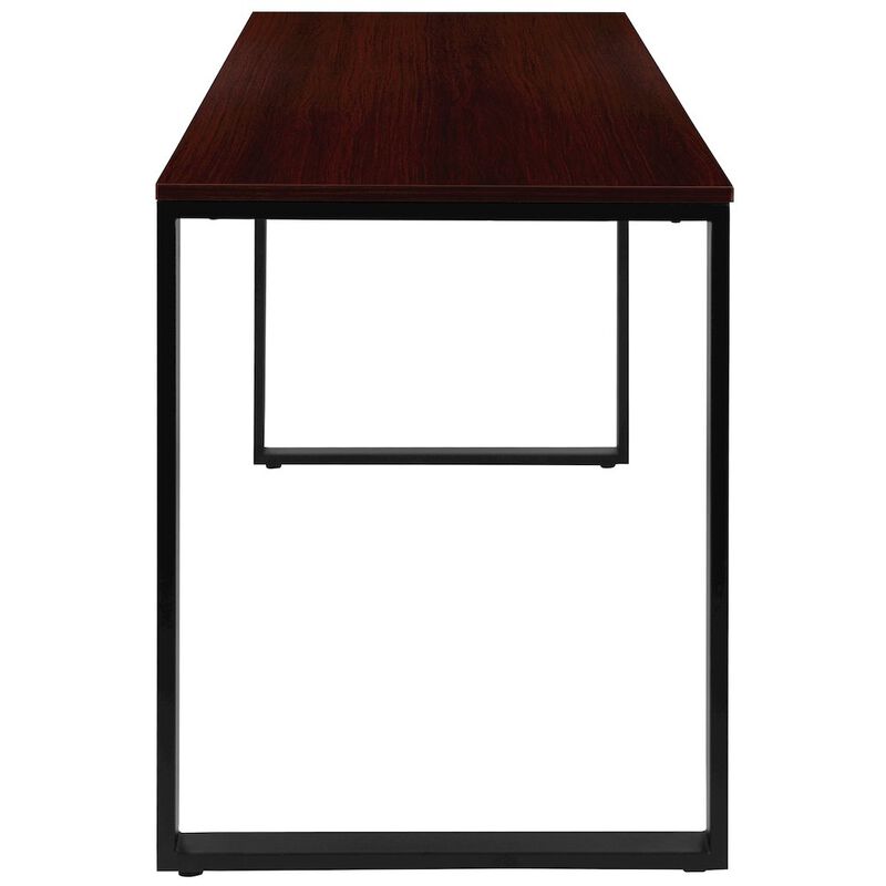 Flash Furniture Desk Industrial Computer Desk Sturdy Home Office Desk - 55" Length-Mahogany image number 5