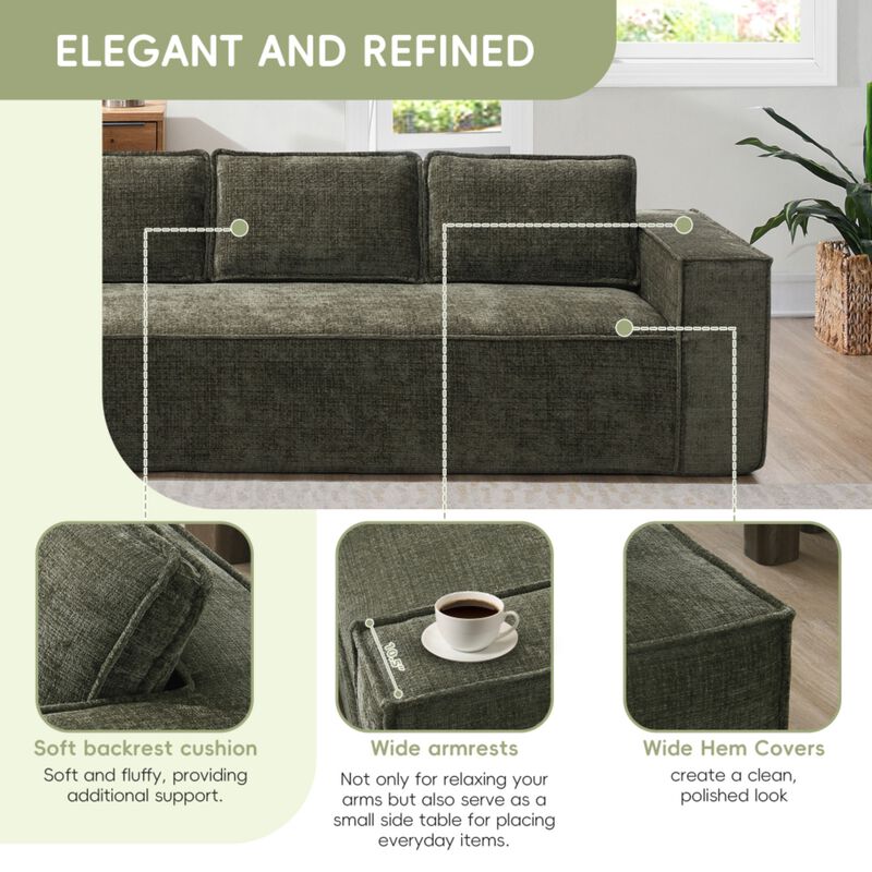 Fatbag Block Modular L-Shaped Sectional Sofa image number 5