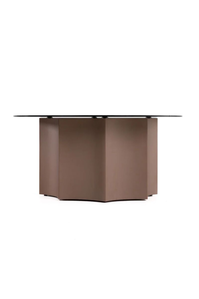 Black Mirror Round Coffee Table | OROA Modern Ingram image number 3