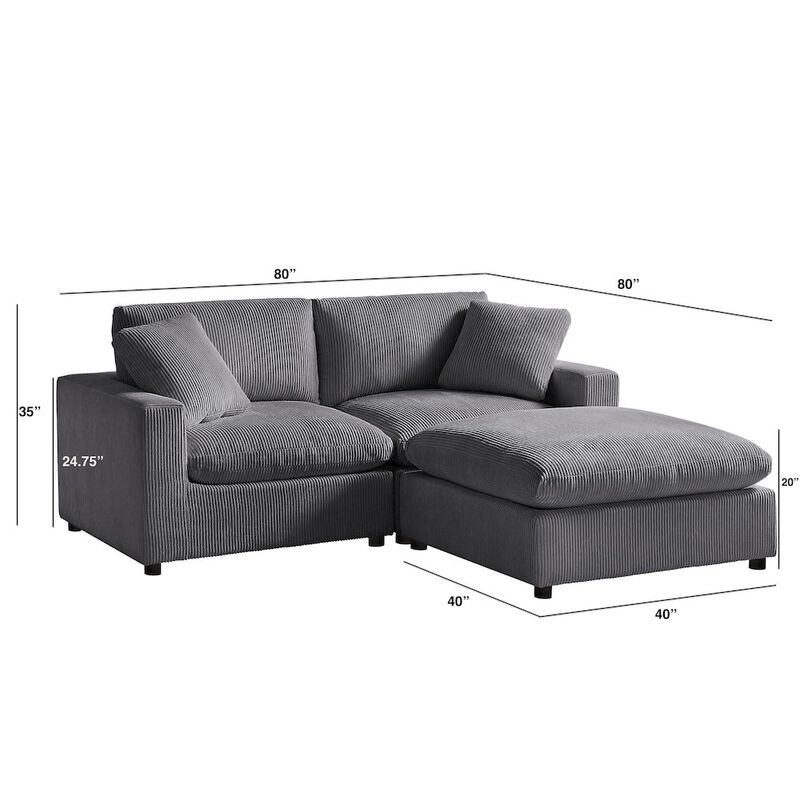 Comfort Pointe Casella Modular 3-piece Chofa image number 2