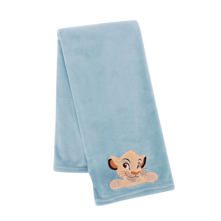 Disney Baby Lion King Adventure Baby Blanket  by  Lambs & Ivy - Blue, Brown
