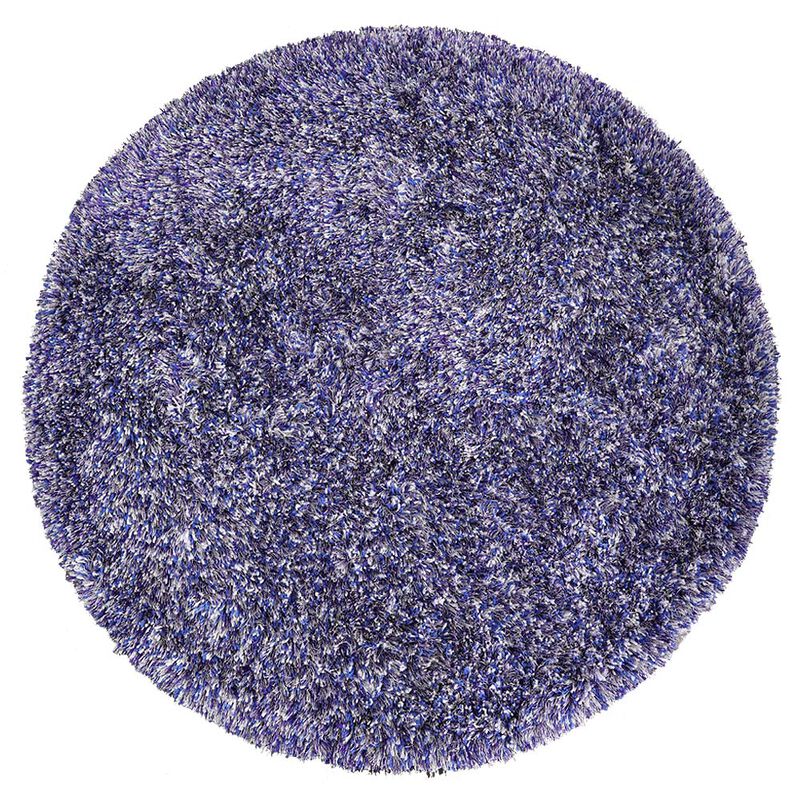 RUGSOTIC CARPETS HAND TUFTED SHAG POLYESTER ECO-FRIENDLY AREA RUGS  - Round, Size, Solid Plain Design, High Pile Thick Handmade Anti Skid Area Rugs for Living Room, Bed Room K00111 image number 0