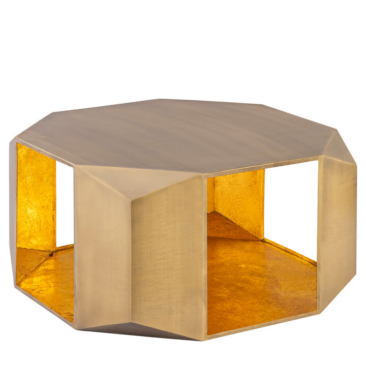 Lorvique Gold Hexagon Coffee Table