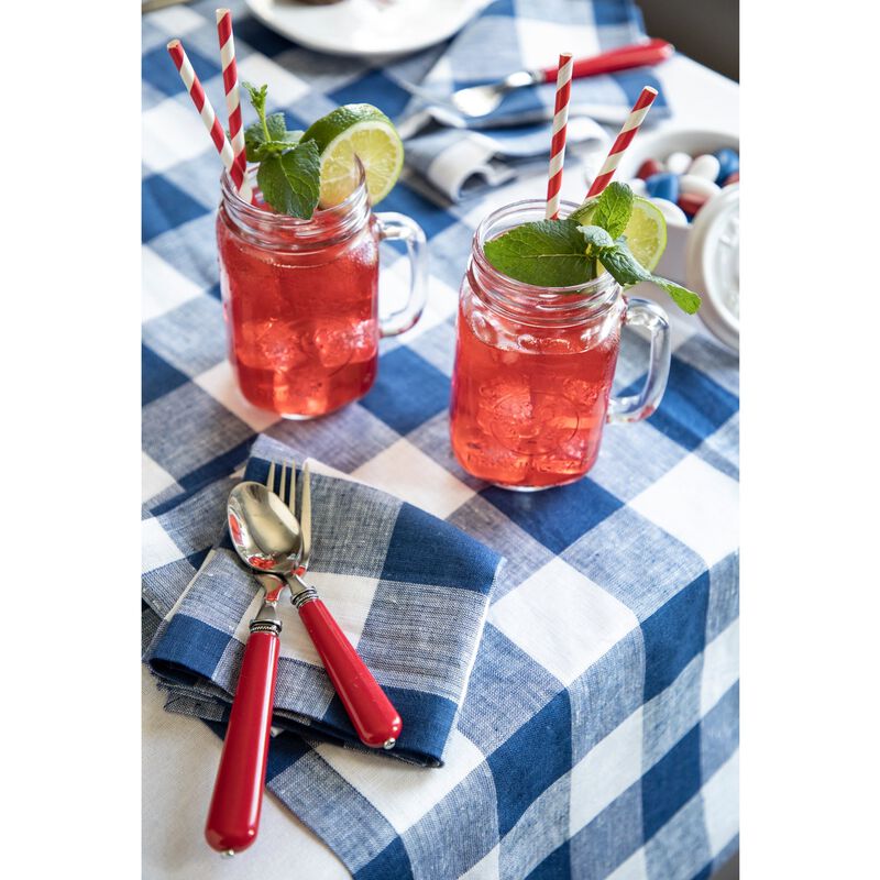 Solino Home 100% Pure Linen Table Runner - Buffalo Check