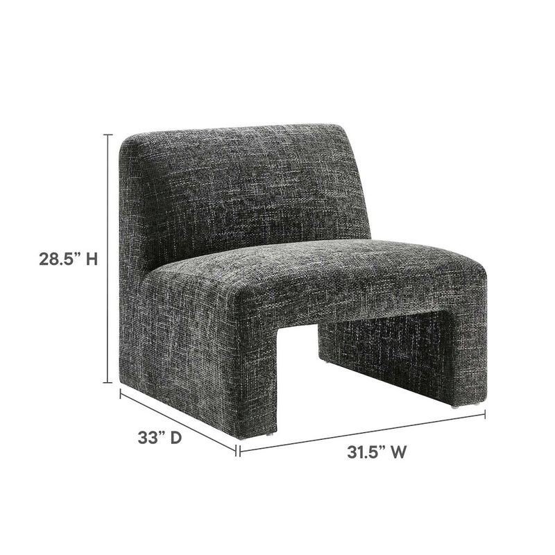 Amita Chenille Upholstered Accent Chair image number 2
