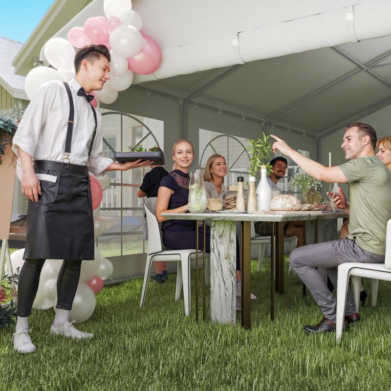 Hivvago 20x40 Outdoor Heavy Duty Event Tent with Windows image number 7