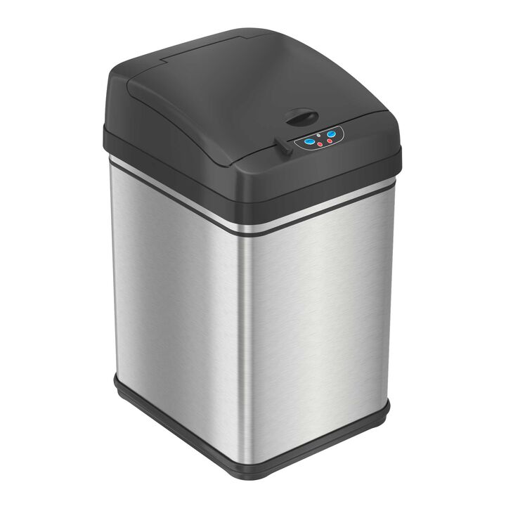 iTouchless 8 Gallon / 30 Liter Sensor Trash Can with Pet-Proof Lid