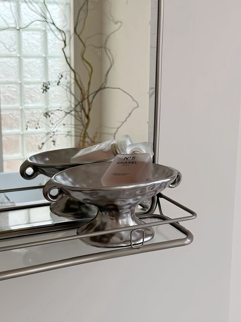 Retro Silver Footed Decorative Tray image number 7