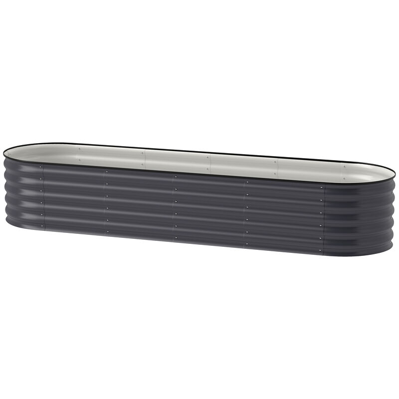 Hivvago Raised Metal Garden Bed with Safety Edges image number 0