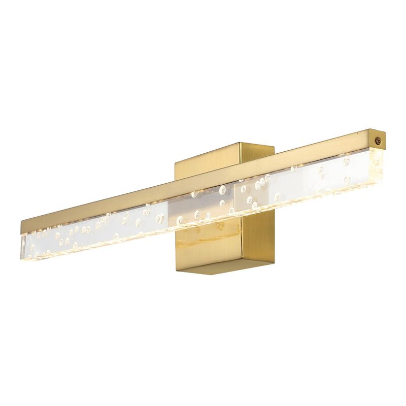 Mario Modern Contemporary Iron/Seeded Acrylic Integrated LED Vanity Light