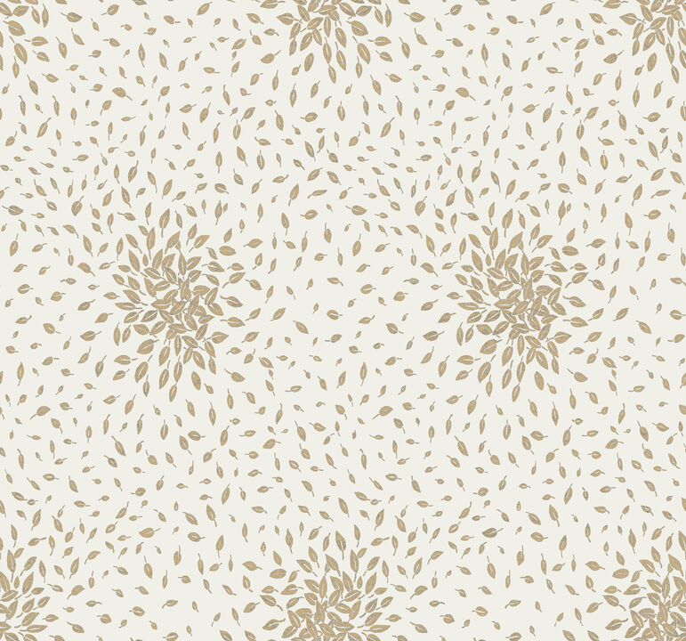Petite Leaves Cream & Gold Wallpaper