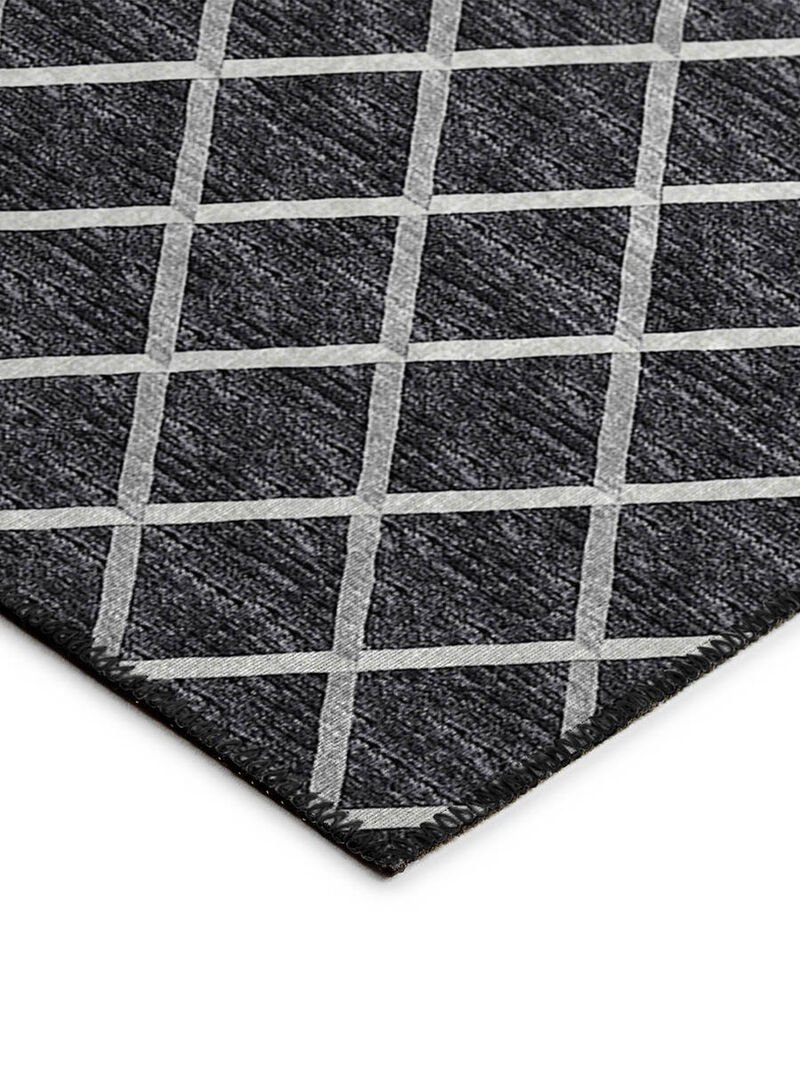 York YO1 Black 3' x 5' Rug