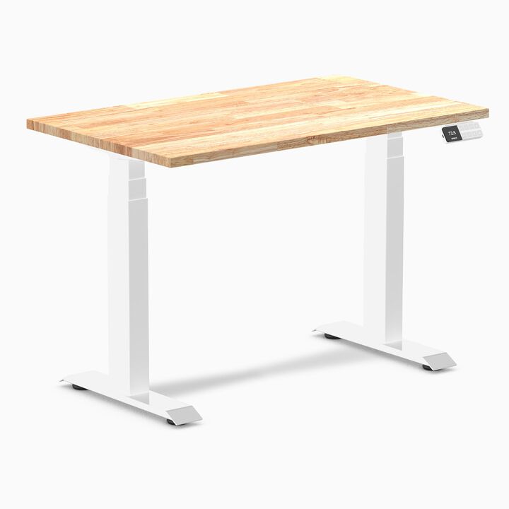 Desky Dual Mini Rubberwood Sit Stand Desk