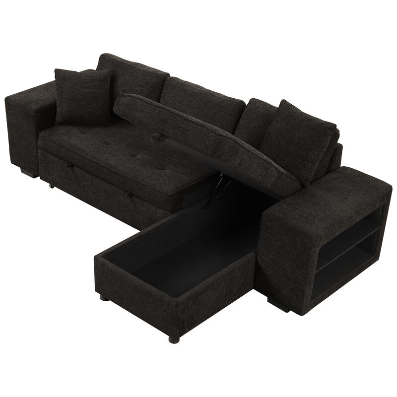 Merax Modern L-Shape 3 Seat Reversible Sectional Sofa