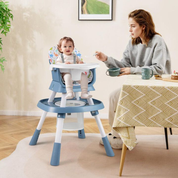 Convertible 16 in 1 Baby Highchair with Activity Center for Toddlers and Infants