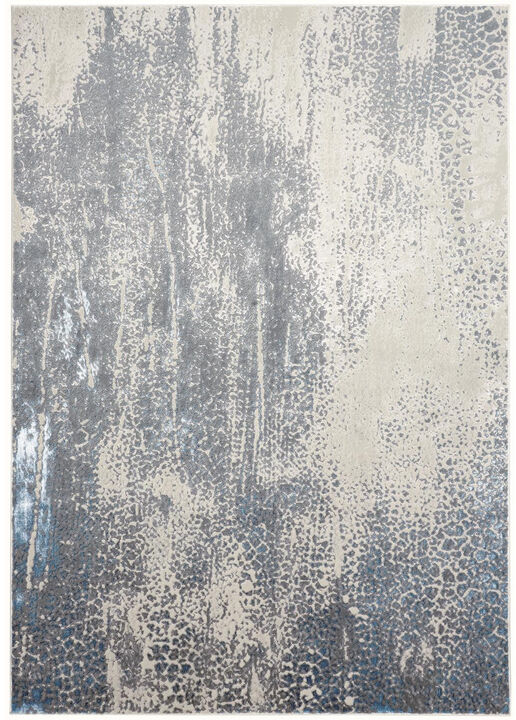 HomeRoots Abstract Power Loom Area Rug