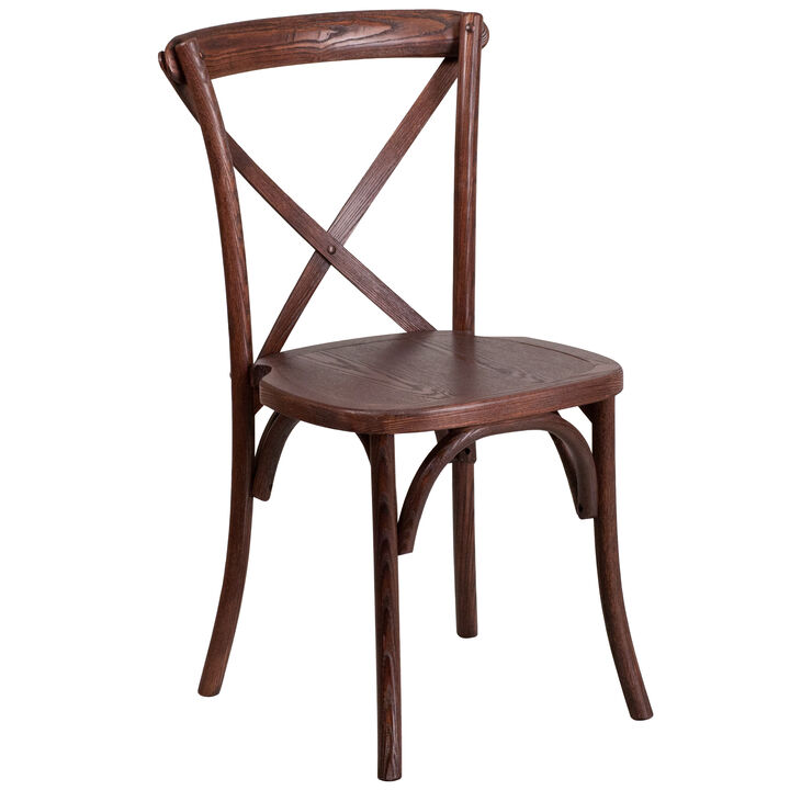 Wood Cross Back Chairs