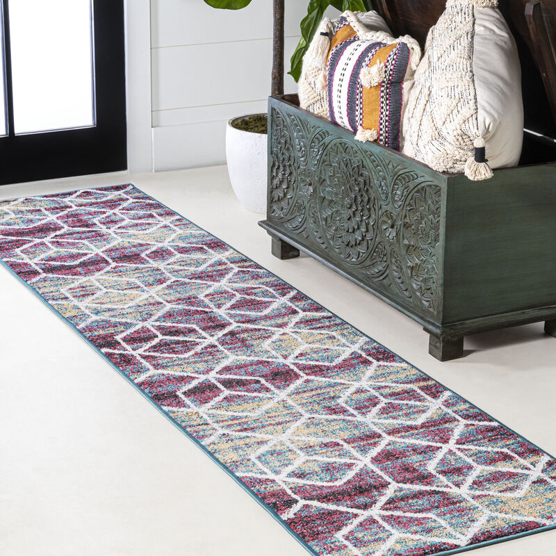 Tumbling Blocks Modern Geometric Area Rug