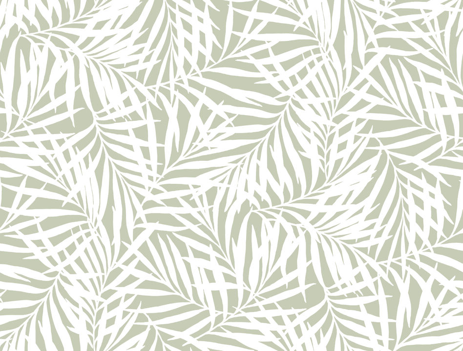 Oahu Fronds Off White Peel & Stick Wallpaper