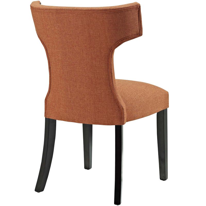 Curve Dining Side Chair Fabric Set of 2 image number 3