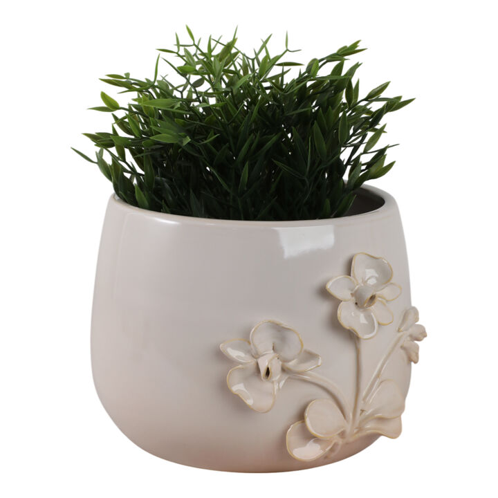 9" Flower Applique Planter