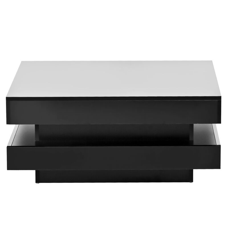 Merax 2-Tier Square Coffee Table