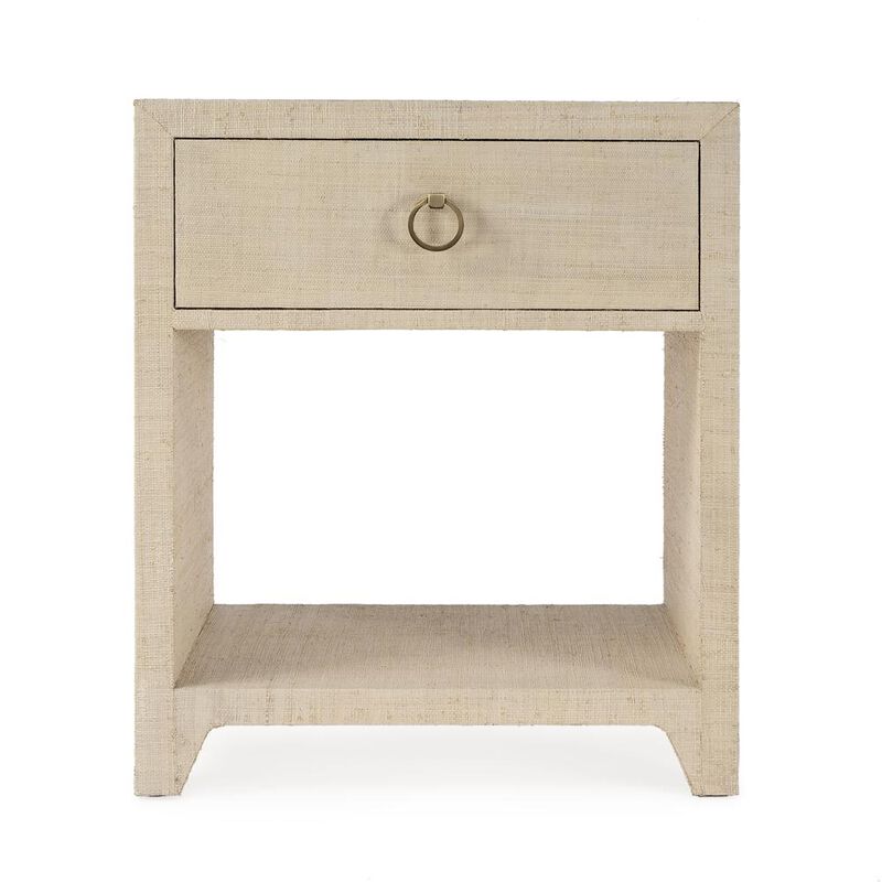 Butler Specialty Bar Harbor Raffia 1 Drawer Nightstand, Natural