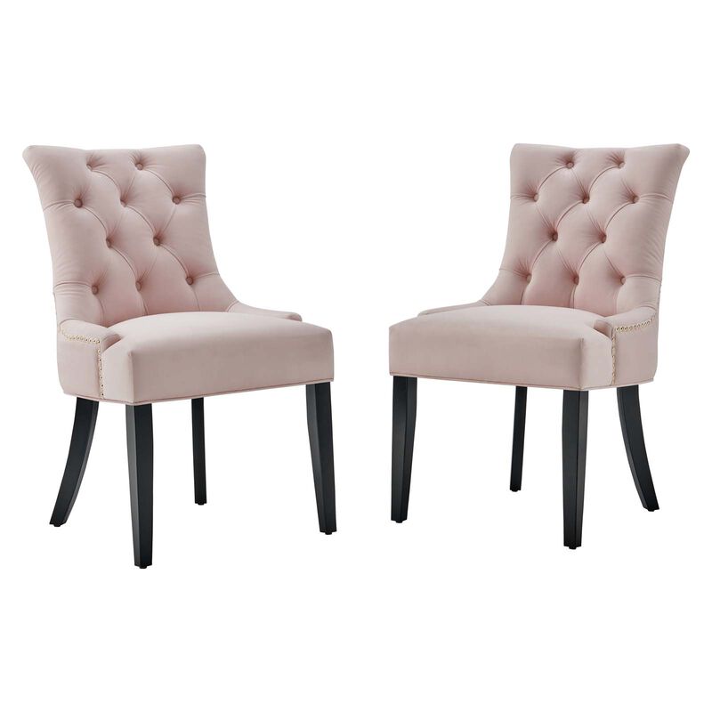 Regent Tufted Performance Velvet Dining Side Chairs - Set of 2 image number 0