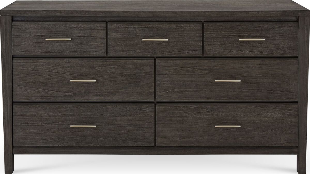 Nevis Seven Drawer Dresser in Sharkskin