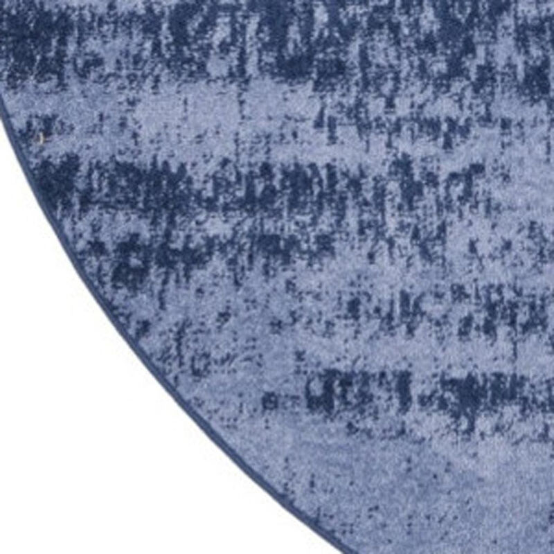 HomeRoots Round Abstract Indoor Outdoor Area Rug image number 2
